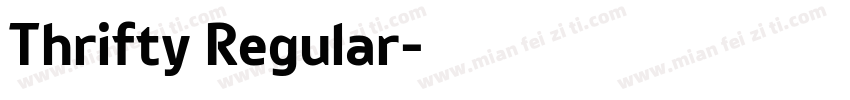 Thrifty Regular字体转换